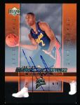 2003-04 Upper Deck Rookie Exclusives Bskbl. “Autographs” #8 Mickael Pietrus, Warriors