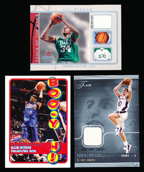Clean-Up Lot of 17 Diff. Event/Game Worn Jersey Cards
