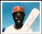 Lou Brock Autographed St. Louis Cardinals 8 x 10 Color Photo
