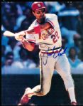 Jack Clark Autographed St. Louis Cardinals 8 x 10 Color Photo