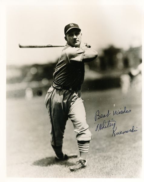 Whitey Kurowski Autographed St. Louis Cardinals 8 x 10 Color Photo