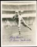 Max Lanier Autographed St. Louis Cardinals 8 x 10 B/W Photo