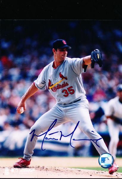 Matt Morris Autographed St. Louis Cardinals 8 x 10 Color Photo