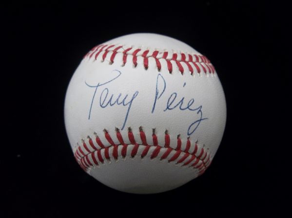Tony Perez Autographed Official NL William White Baseball