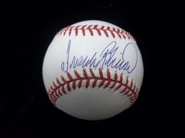 Frank Robinson Autographed Official NL Leonard Coleman Baseball