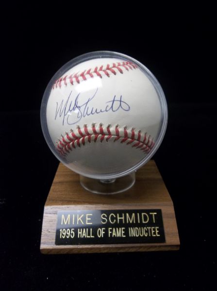 Mike Schmidt Autographed Official NL William White Baseball