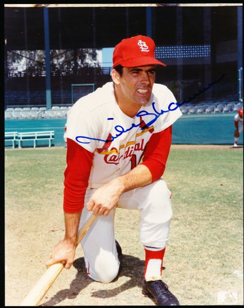Mike Shannon Autographed St. Louis Cardinals 8 x 10 Color Photo