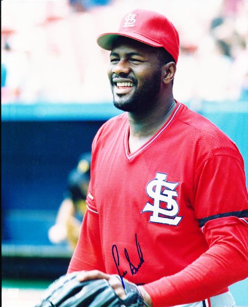 Lee Smith Autographed St. Louis Cardinals 8 x 10 Color Photo