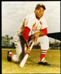 Bill White Autographed St. Louis Cardinals 8 x 10 Color Photo