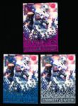 1995 Pacific Triple Folders Ftbl. “Rookies and Stars” #10 Emmitt Smith- 4 Diff. Cards