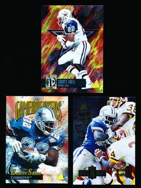 1995 Pinnacle Ftbl.- 4 Diff. Emmitt Smith Insert Cards
