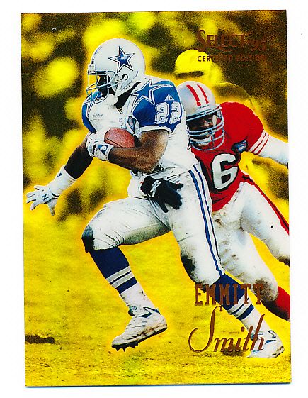 1995 Select Certified Ftbl. “Mirror Gold” #17 Emmitt Smith, Cowboys