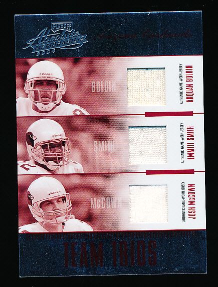 2004 Absolute Memorabilia Ftbl. “Team Trios” #1 A. Boldin/ Emmitt Smith/ J. McCown, Cardinals