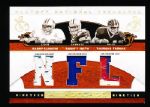 2007 Playoff National Treasures Ftbl. “All-Decade Materials 1990’s” #AD-BSESTT B. Sanders/ E. Smith/ T. Thomas- #24/25!