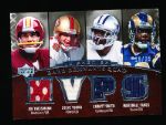 2007 Upper Deck Premier Ftbl. “Rare Remnants Quad” #TYSF J. Theismann/ S. Young/ E. Smith/ M. Faulk