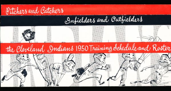 1950 Cleveland Indians Bsbl. Spring Training Accordian Style Media Guide