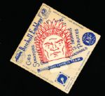 1952 Cleveland Indians Plastic “Baseball Emblem/ Ice Scraper” on Original Retail Card