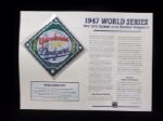 Willabee & Ward 1947 World Series N.Y. Yankees vs. Brooklyn Dodgers Patch