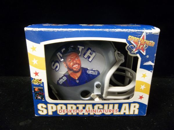1990’s Sportacular Art Ftbl. Emmitt Smith Illustrated Mini-Helmet
