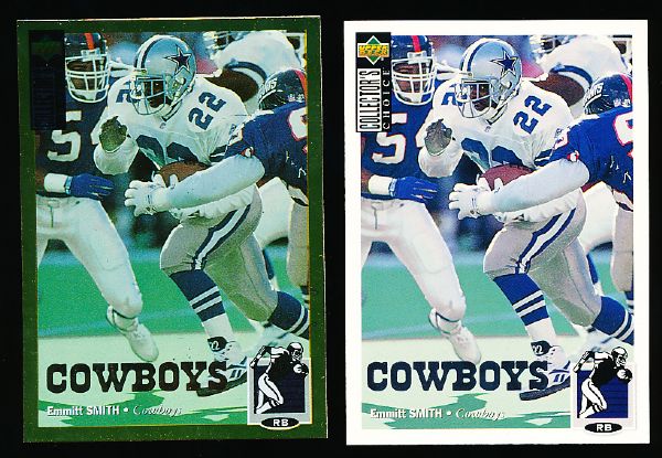 1994 Collector’s Choice Ftbl. #215 Emmitt Smith- 4 Diff. Versions
