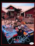 Richard Petty, Kyle Petty, and John Andretti Autographed Red Lobster Racing 8” x 10” Handout- JSA Authenticated