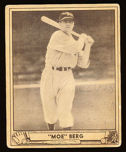 1940 Playball Bb- #30 Moe Berg, Red Sox
