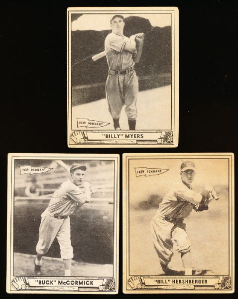 1940 Playball Bb- 4 Diff Cinc. Reds