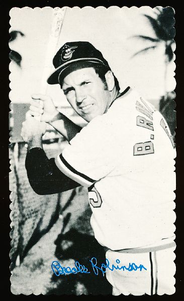 1974 Topps Baseball Deckle Edge- #25 Brooks Robinson, Orioles- gray back
