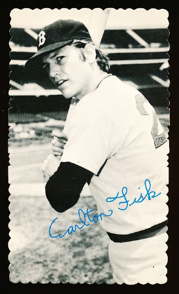 1974 Topps Baseball Deckle Edge- #64 Carlton Fisk, Red Sox- white back!