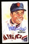 1983 Perez-Steele Bsbl. HOF Postcard #183 Juan Marichal, Giants- Autographed