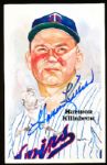 1985 Perez-Steele Bsbl. HOF Postcard #188 Harmon Killebrew, Twins- Autographed