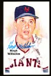 1985 Perez-Steele Bsbl. HOF Postcard #193 Hoyt Wilhelm, Giants- Autographed