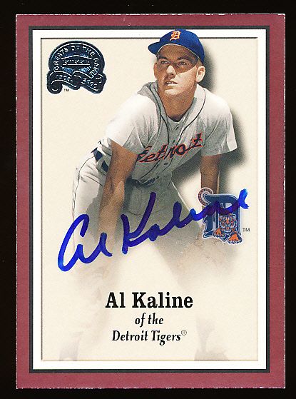 2000 Fleer Greats of the Game Bsbl. #59 Al Kaline, Tigers- Autographed