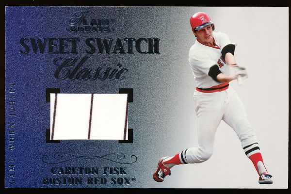 2003 Flair Greats Bsbl. “Sweet Swatch Classic”- Carlton Fisk, Red Sox
