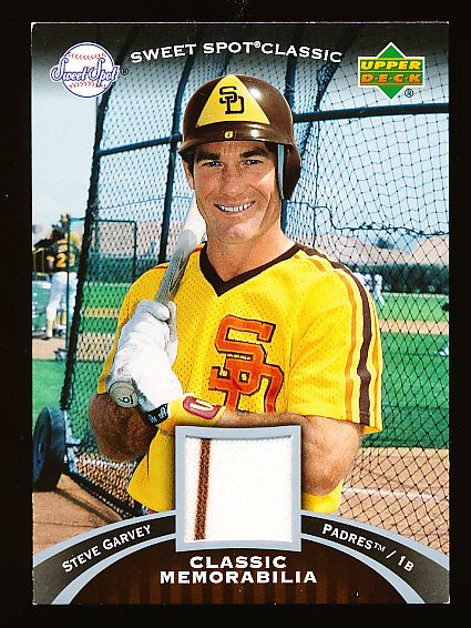2007 Sweet Spot Classic Bsbl. “Classic Memorabilia” #SG Steve Garvey, Padres