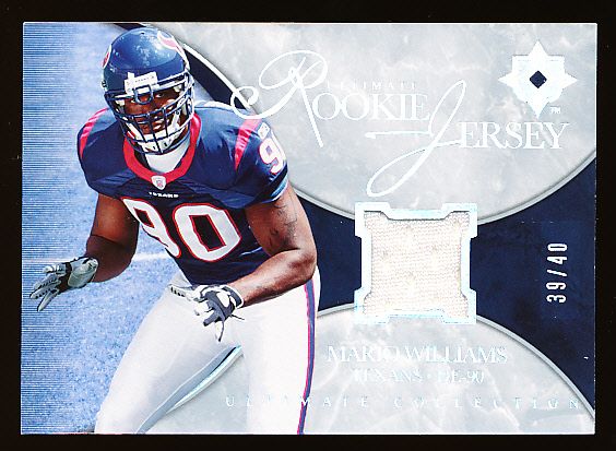 2006 Ultimate Collection Ftbl. “Ultimate Rookie Jersey” #MW Mario Williams, Texans- #39/40!