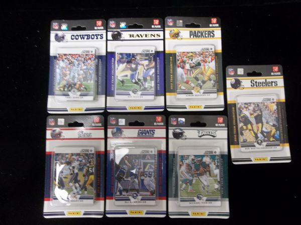 2012 Score Ftbl.- 7 Diff. Retail Team Sets