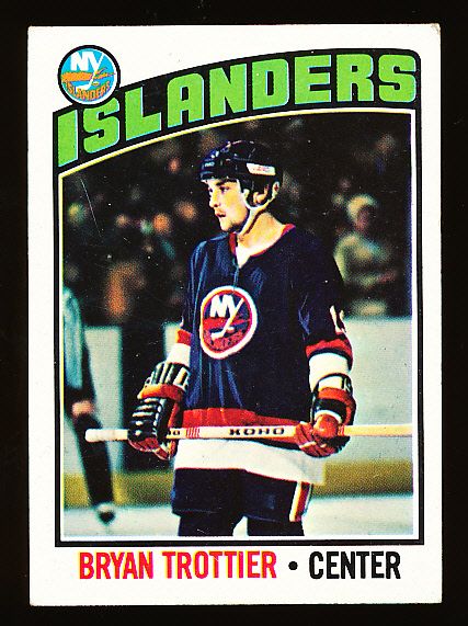 1976-77 Topps Hockey #115 Bryan Trottier RC, Islanders