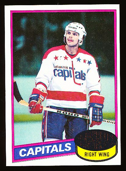 1980-81 Topps Hockey #195 Mike Gartner RC, Capitals