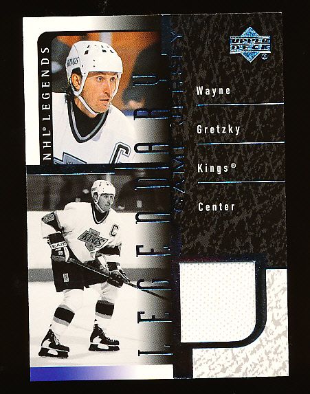 2000-01 Upper  Deck Legends Hockey “Legendary Game Jerseys” #WG Wayne Gretzky, Kings