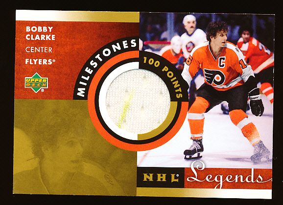 2001-02 Upper Deck Legends Hockey “Milestones” #BC Bobby Clarke, Flyers