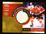 2001-02 Upper Deck Legends Hockey “Milestones” #BC Bobby Clarke, Flyers