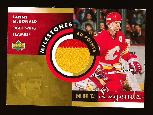 2001-02 Upper Deck Legends Hockey “Milestones” #LM Lanny McDonald, Flames
