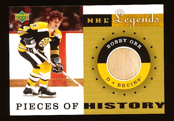 2001-02 Upper Deck Legends Hockey “Sticks”- #BO Bobby Orr, Bruins