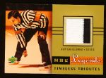 2001-02 Upper Deck Legends Hockey “Timeless Tributes Jersey” #VH Andy Van Hellemond, Referee
