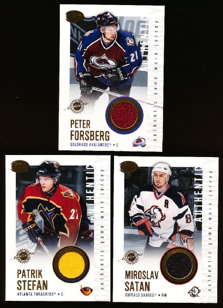 2002-03 Pacific Calder Hockey “Jerseys”- 3 Diff. Cards