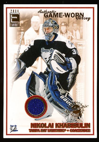 2003-04 Pacific Exhibit Hockey- 4 Diff. Jersey Cards