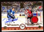 2003-04 Pacific Exhibit Hockey #224 Frank Mahovlich AU/ Martin Brodeur JSY- #207/565.