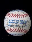 1992 Chicago White Sox Autographed Official AL Bobby Brown Bsbl.- 26 Signatures inc. Fisk, F. Thomas
