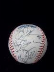 1992 Chicago White Sox Autographed Official AL Bobby Brown Bsbl.- 26 Signatures inc. Fisk, F. Thomas